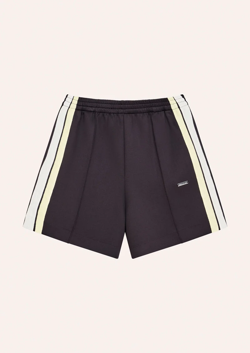 MAN DOWN TRACK SHORT IN BLACK BEAN - 1