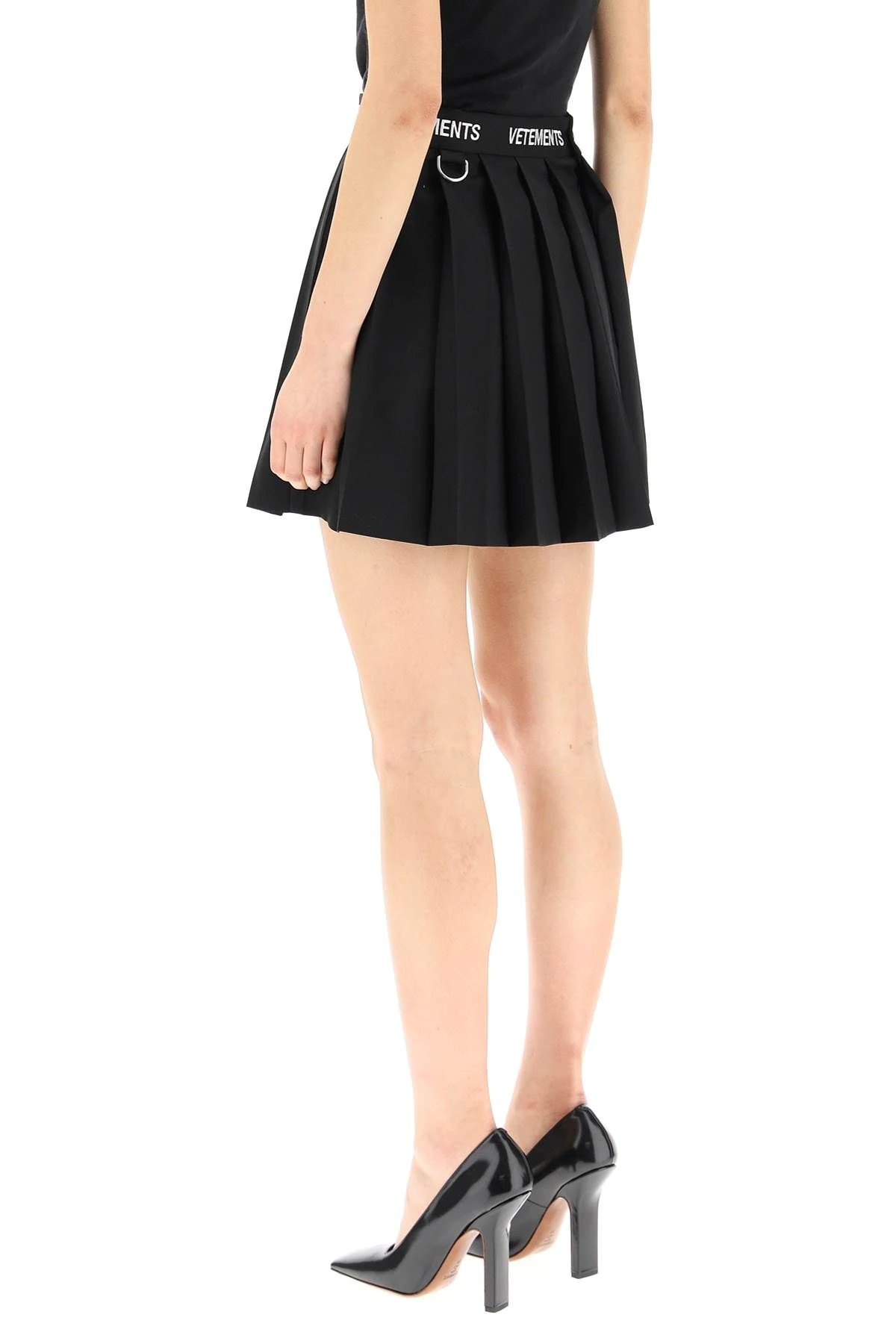 LOGO SCHOOLGIRL MINI SKIRT - 4