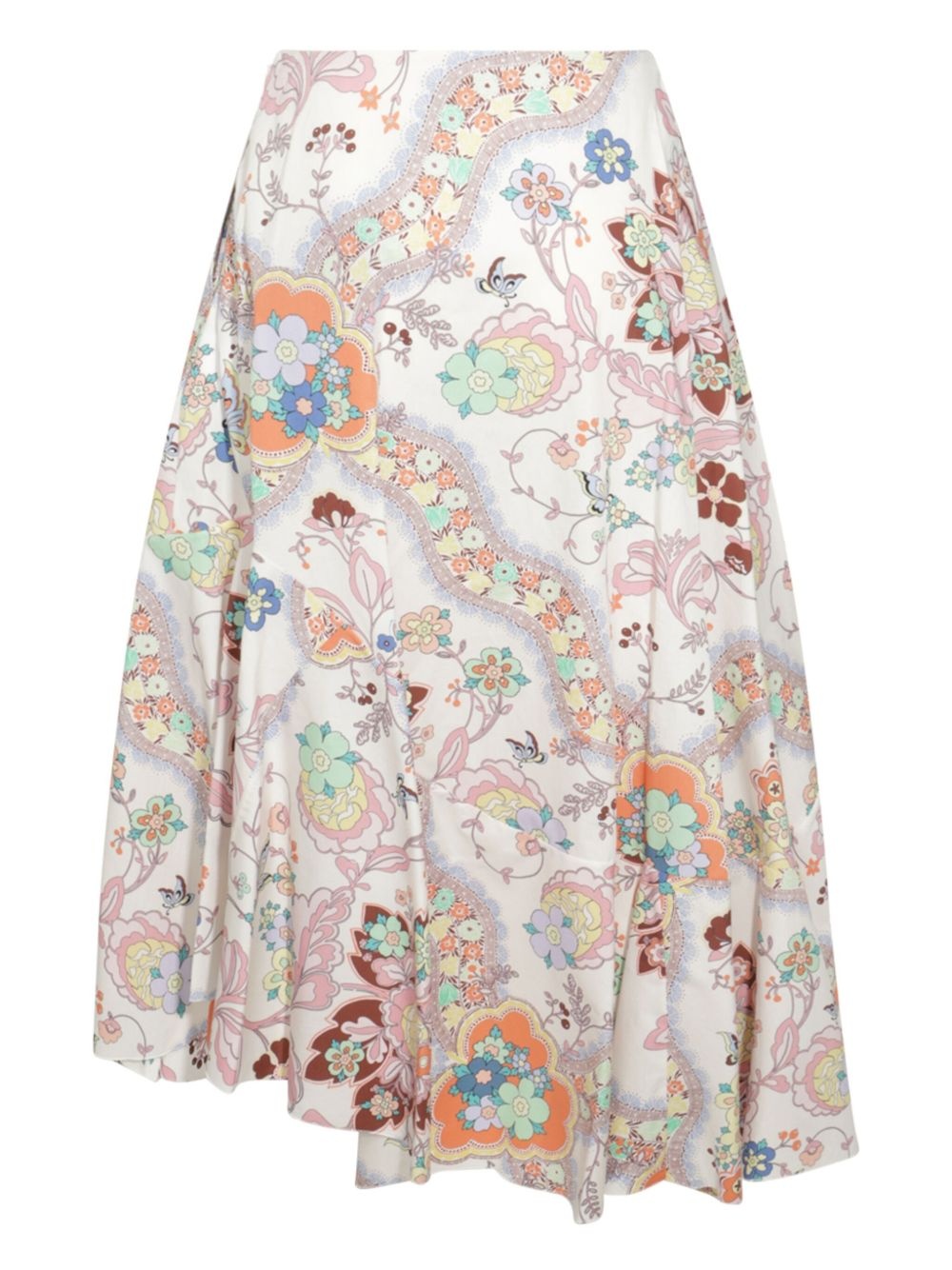 floral-print midi skirt - 2