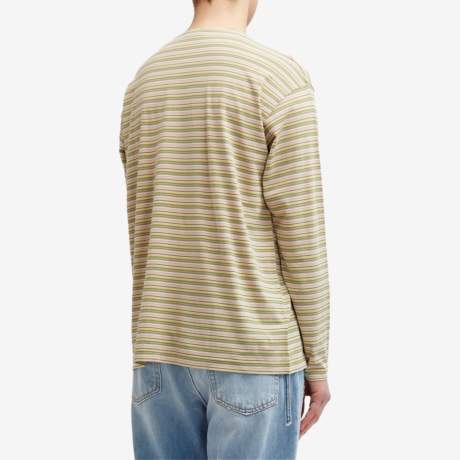 Auralee Hard Twist Stripe Long Sleeve - 3