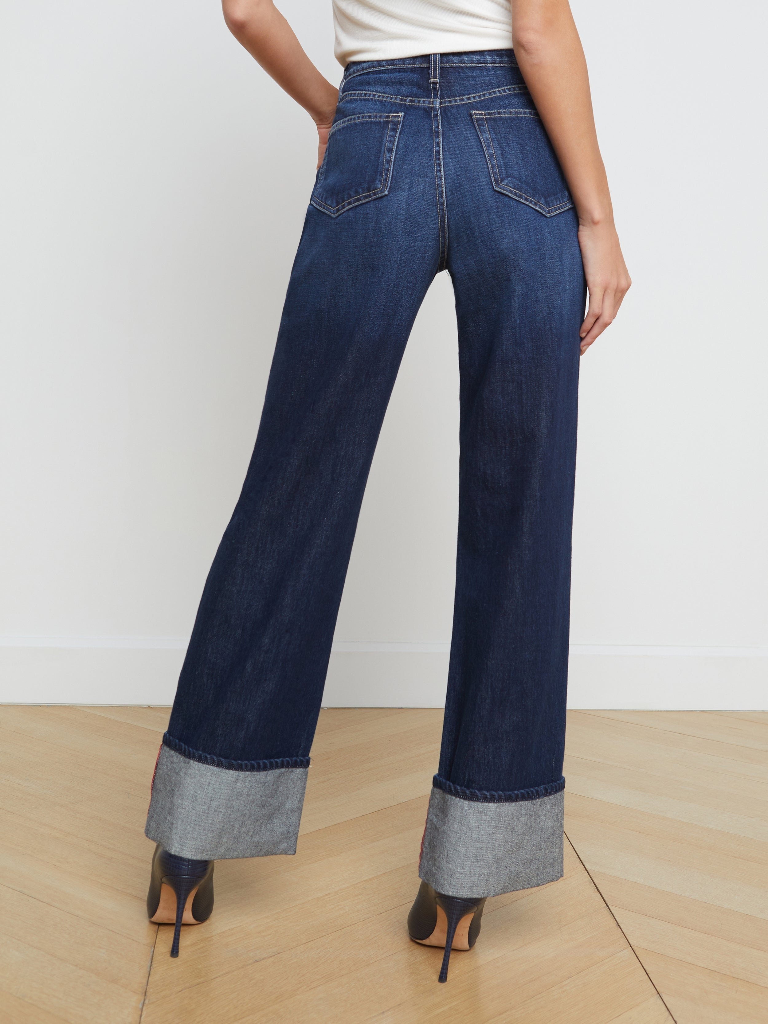Miley Cuffed Wide-Leg Jean - 5