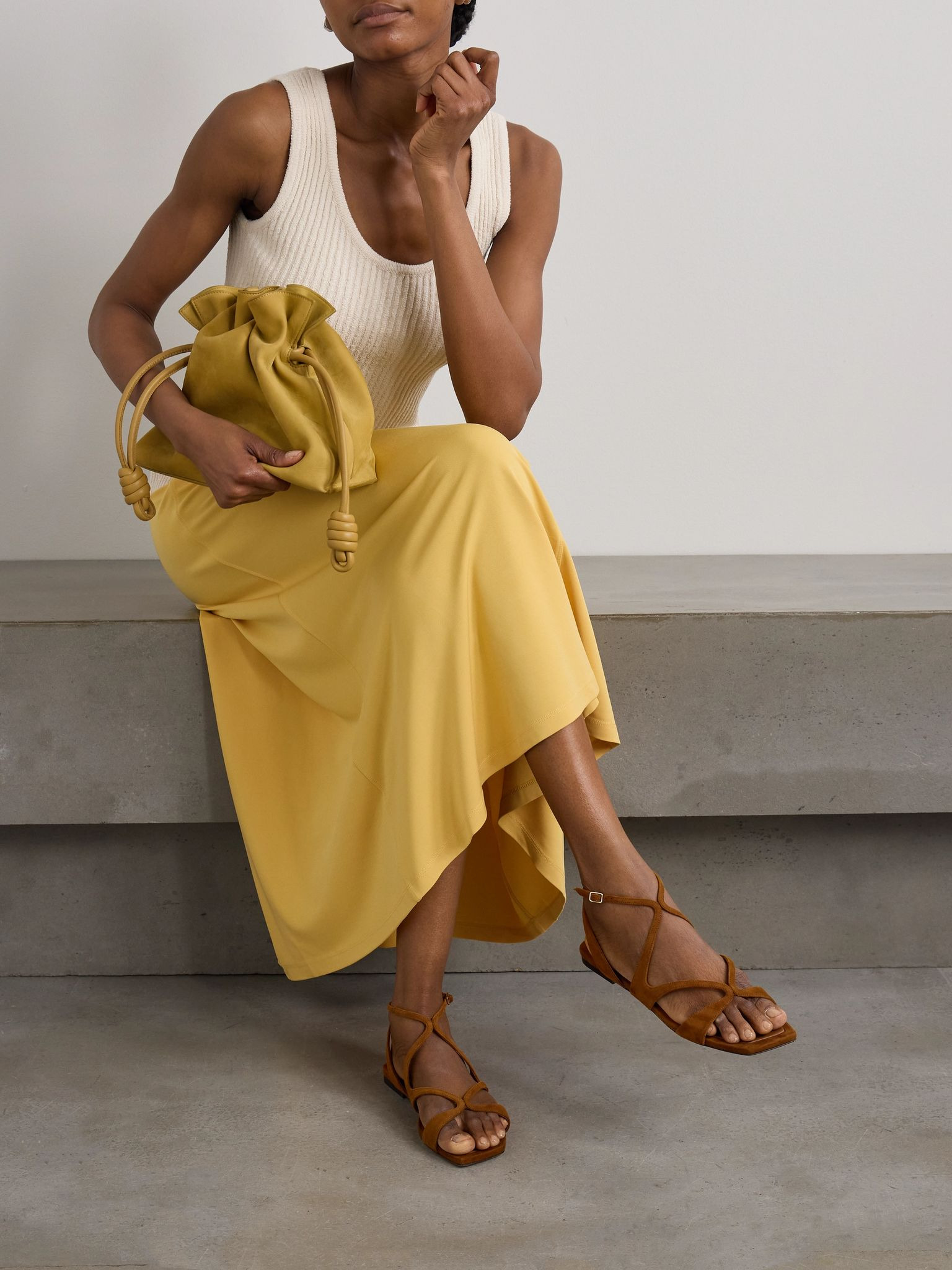Ayla suede sandals Tan - 2