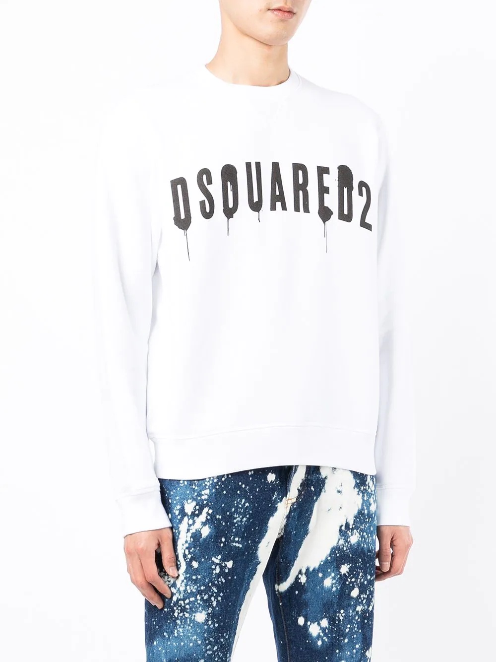 logo-print long-sleeve sweatshirt - 3