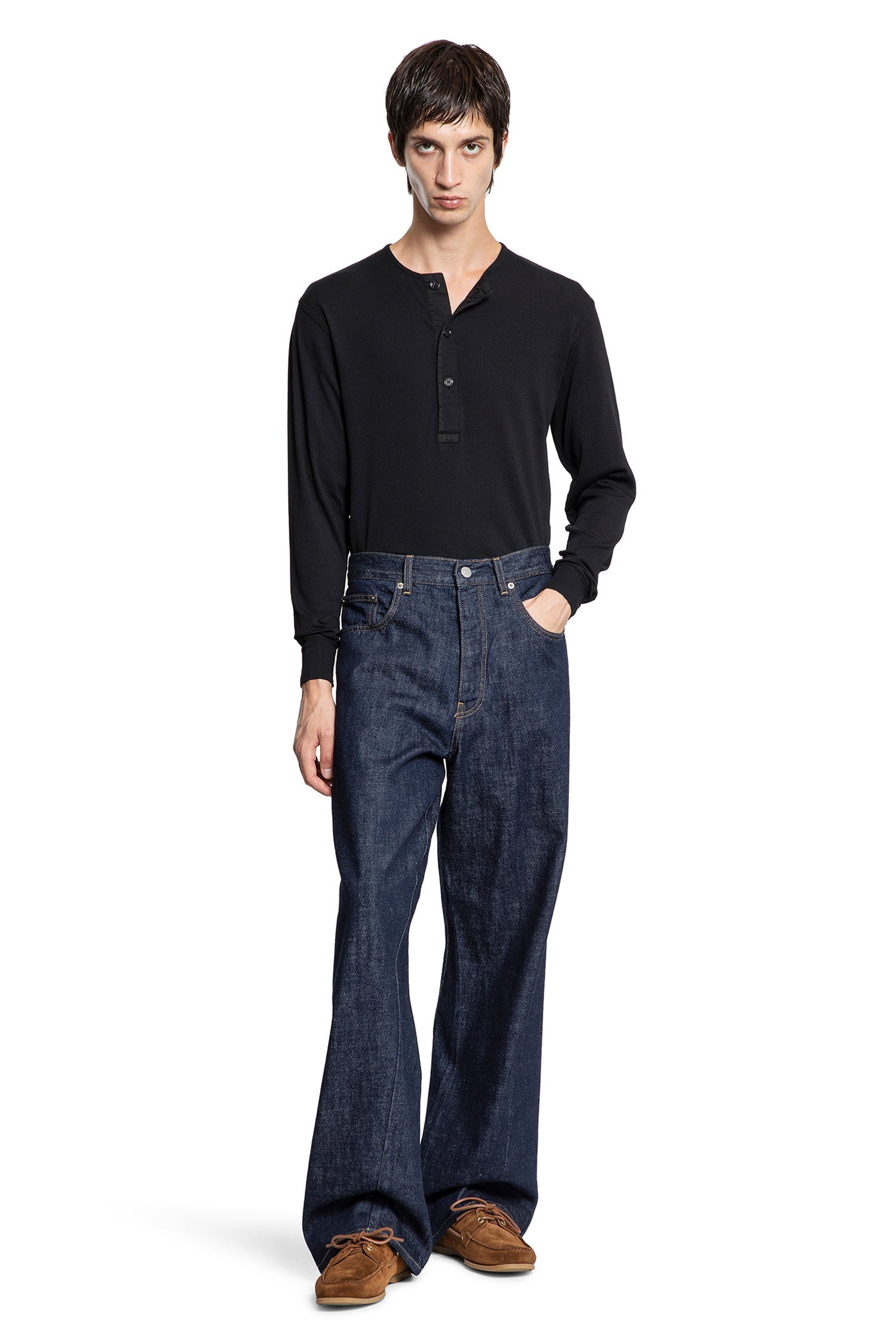 Cotton-Stretch-Rib-Henley-T-Shirt - 5