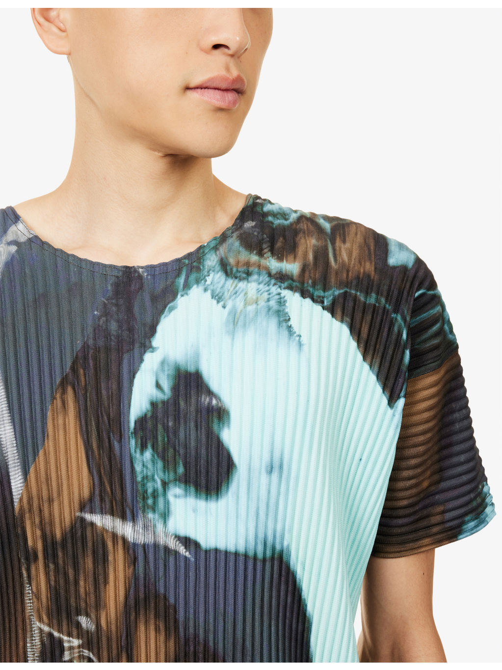 Agate Pleated Knitted T-Shirt - 5