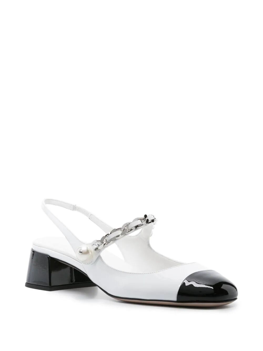 Miumiu Women Slingback Bicolore Vernice - 3