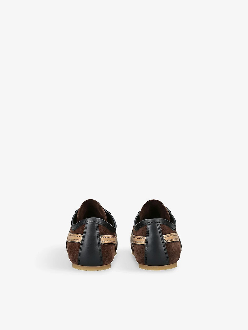 Dries Van Noten Dustin Stripe Suede Low-Top Trainers outlook