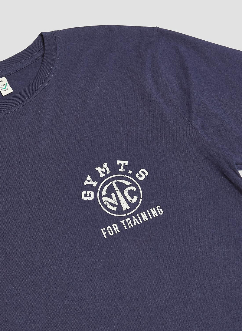Nigel Cabourn Gym Stencil Tee in Navy outlook