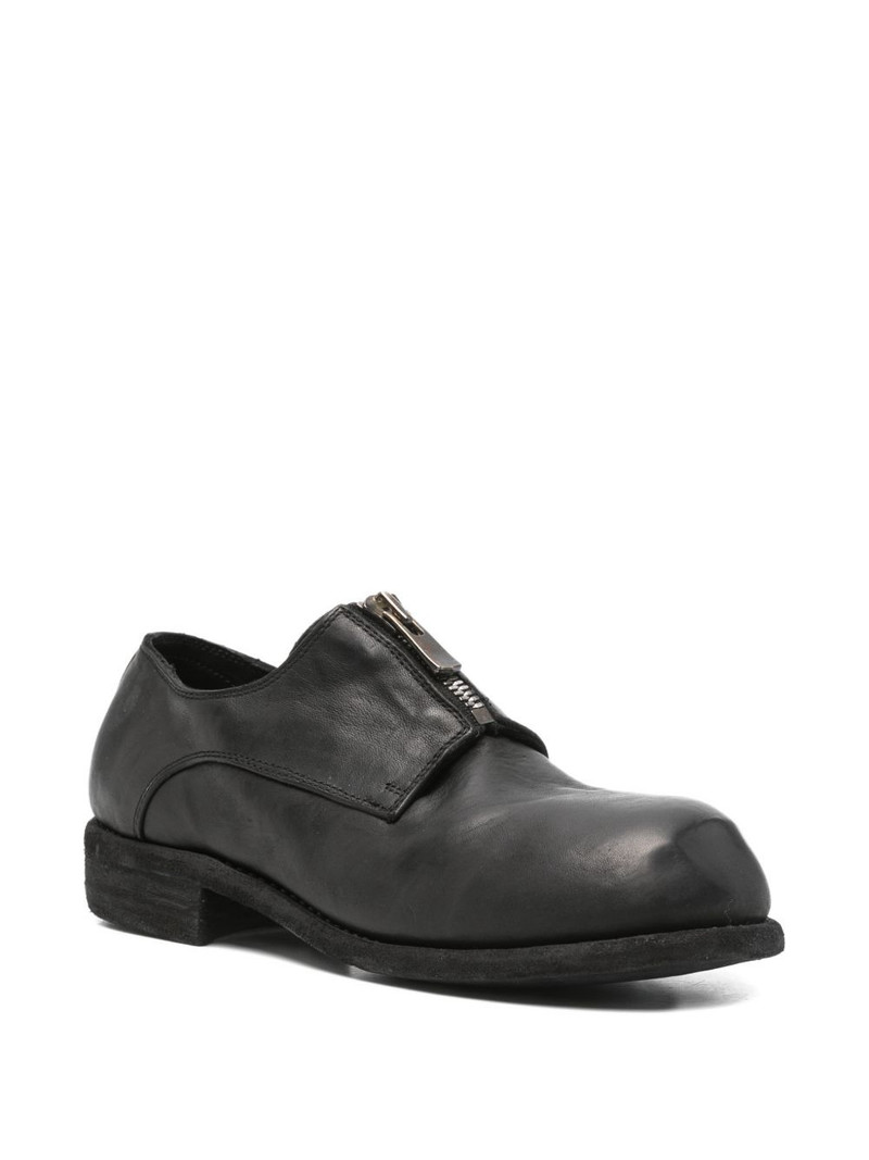 Guidi zip derby shoes outlook