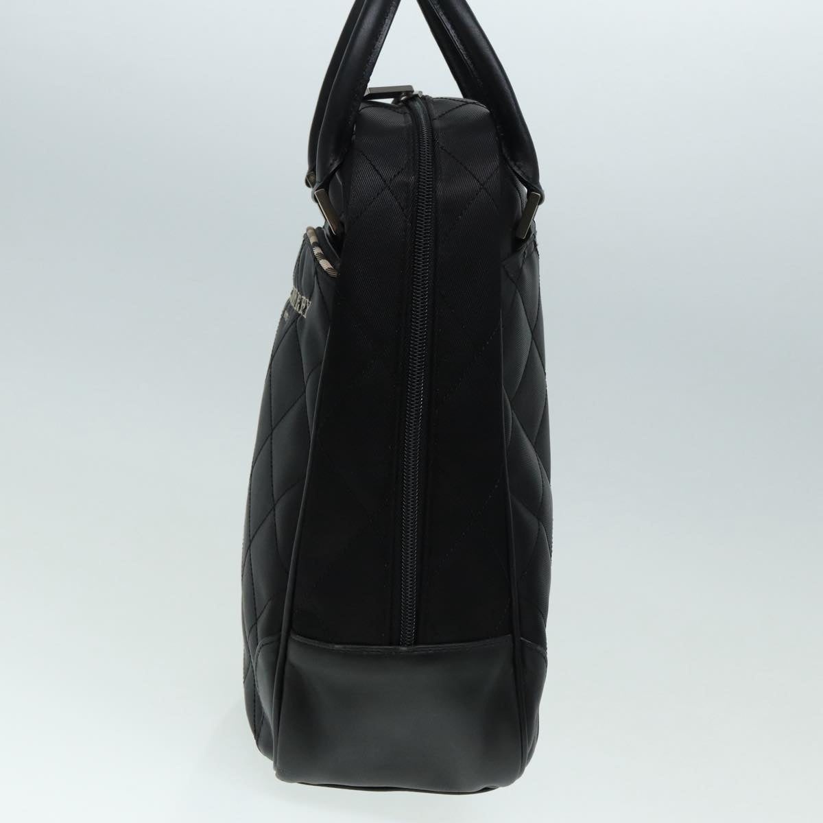 Burberry Hand Bag Nylon Black Silver - 3