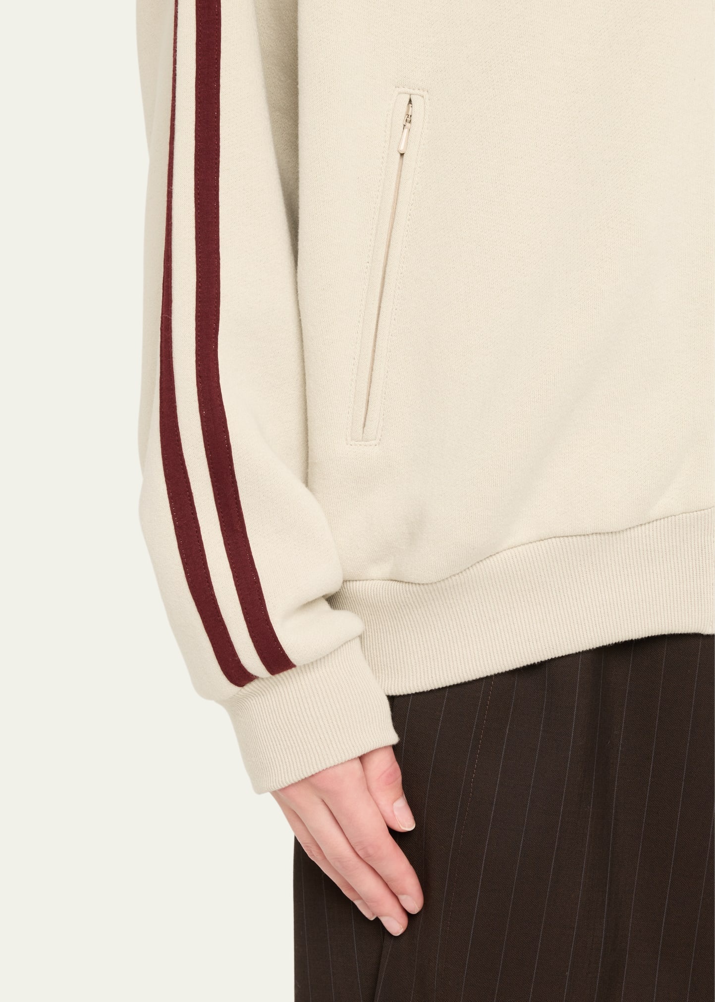 Fleece Zip-Up Track Jacket - 5