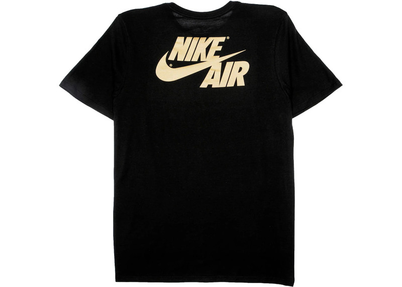 Jordan Nike Air Jordan Retro 1 Gold Top 3 Tee Black outlook