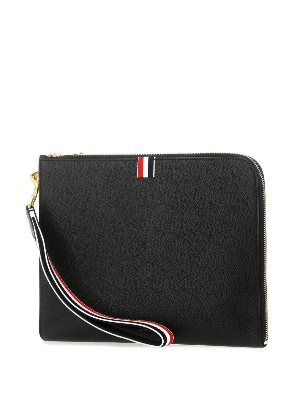 medium RWB-strap gusset clutch - 3