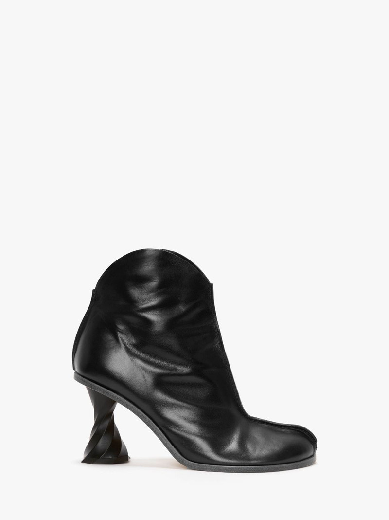 TWISTED HEEL ANKLE BOOTS 1