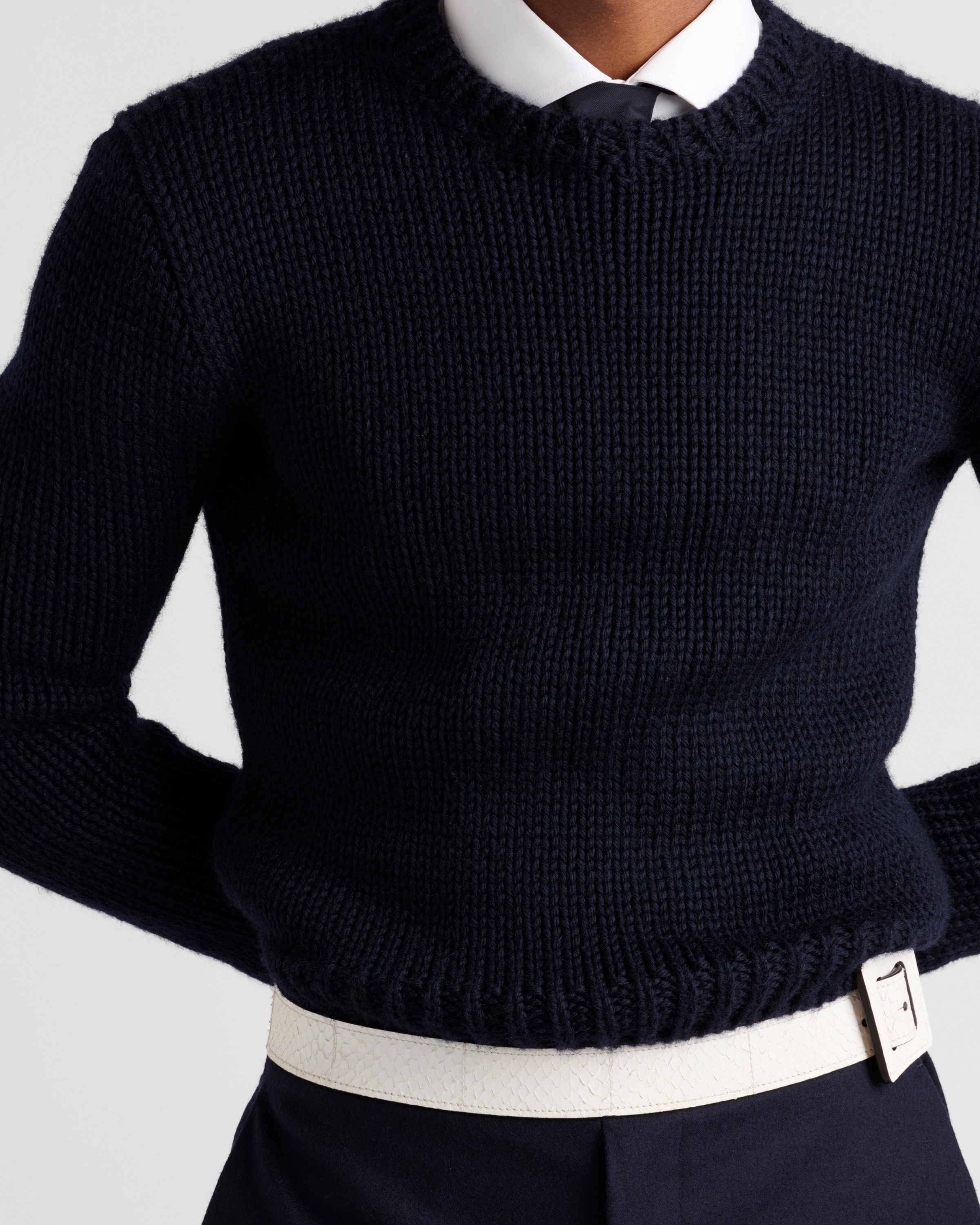 Wool crew-neck sweater - 3