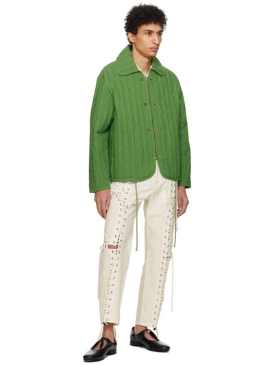 Craig Green White Lace-Up Trousers outlook