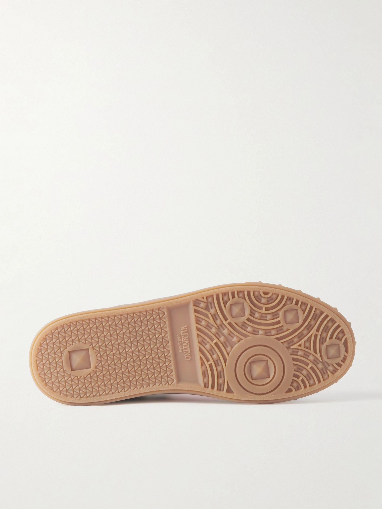 Upvillage Leather-Trimmed Suede Sneakers Gray - 3