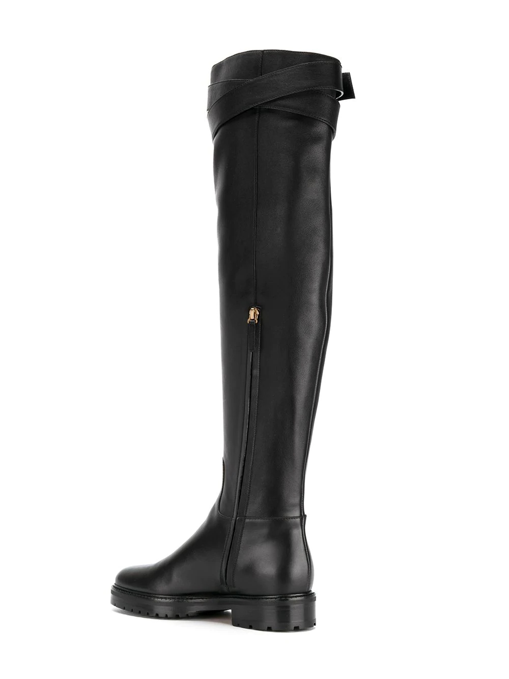 strap knee high boots - 3