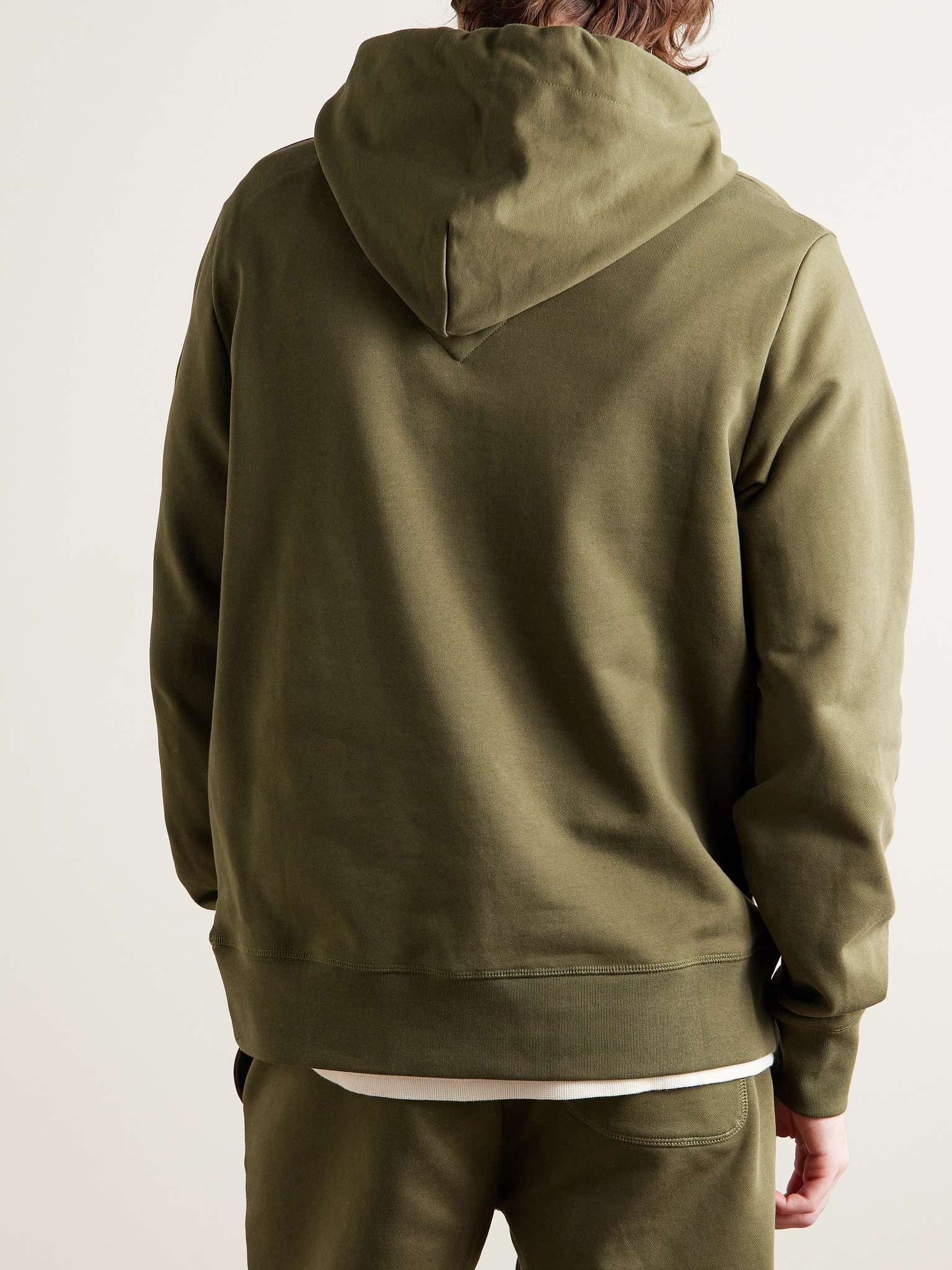 Huron Logo-Appliquéd Cotton-Jersey Hoodie - 3