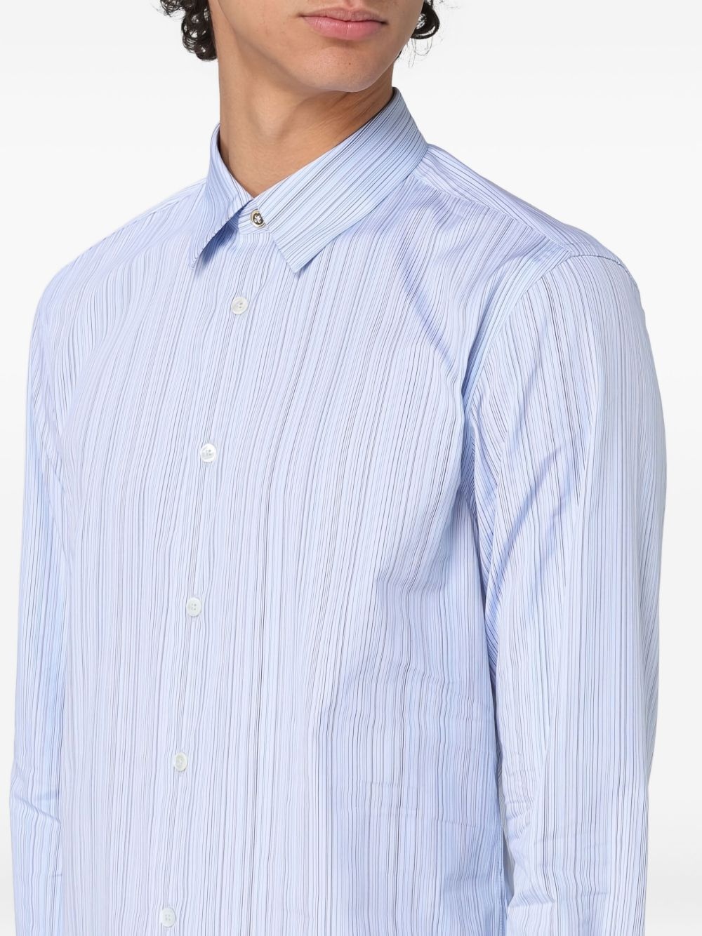 striped long-sleeved shirt - 3