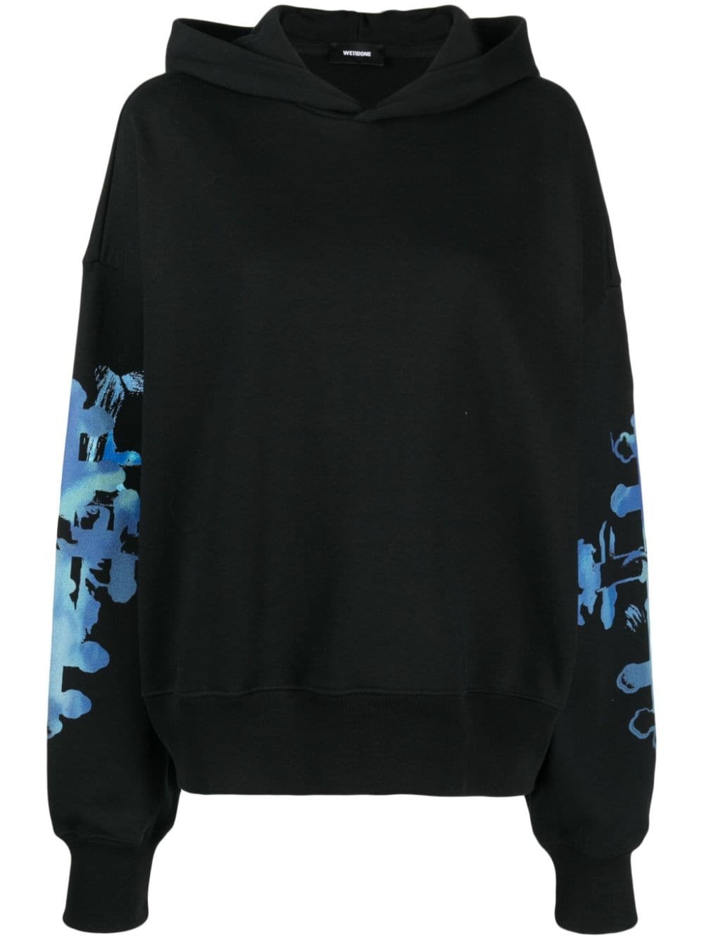 graphic-print cotton hoodie - 1