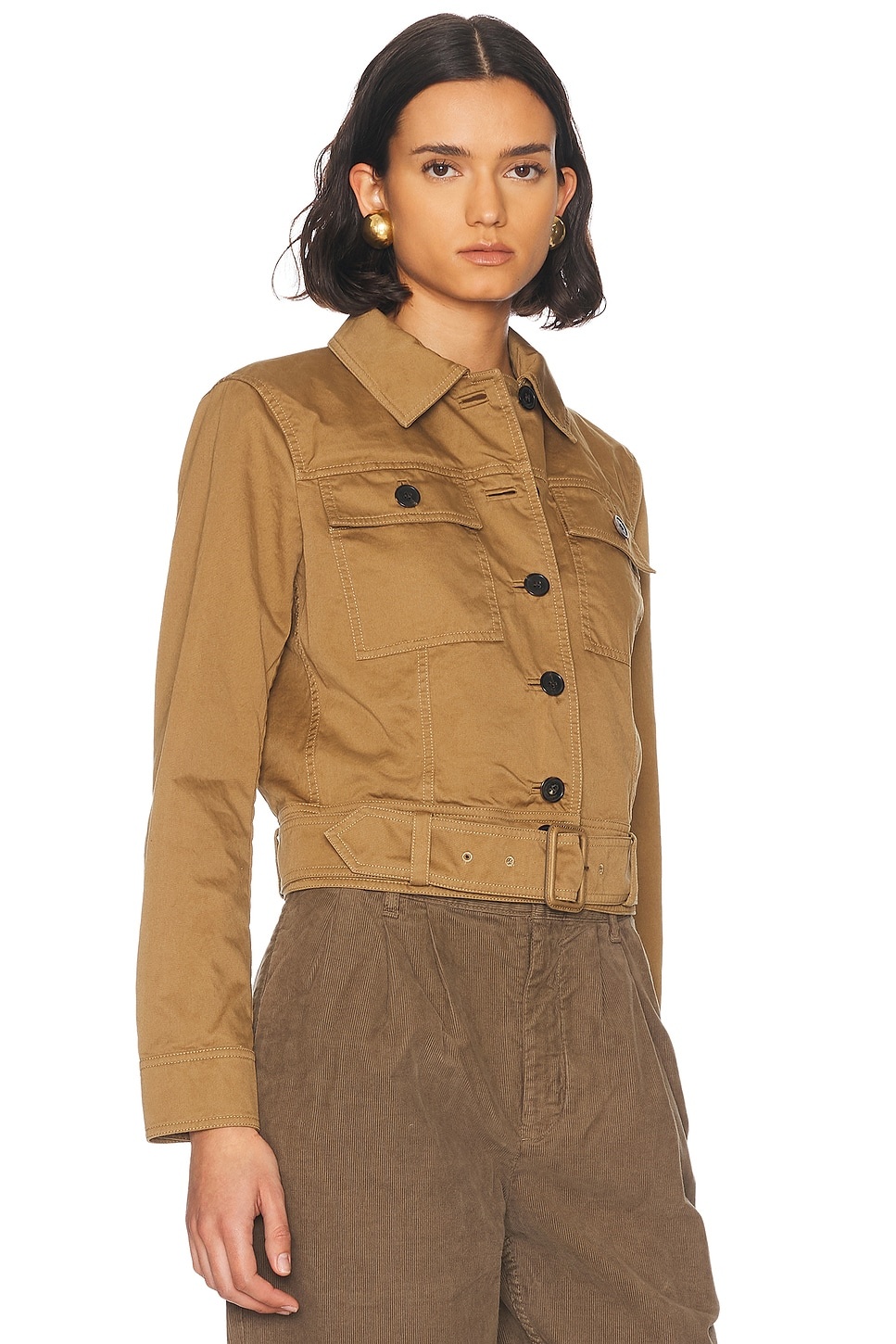 Cropped Belted Jacket - 2