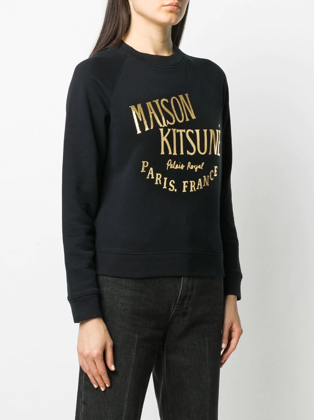 logo print sweatshirt - 3