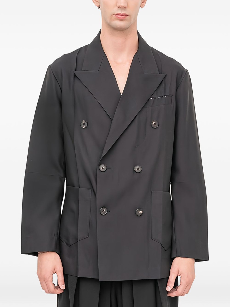 SETCHU Origami double-breasted belted blazer outlook