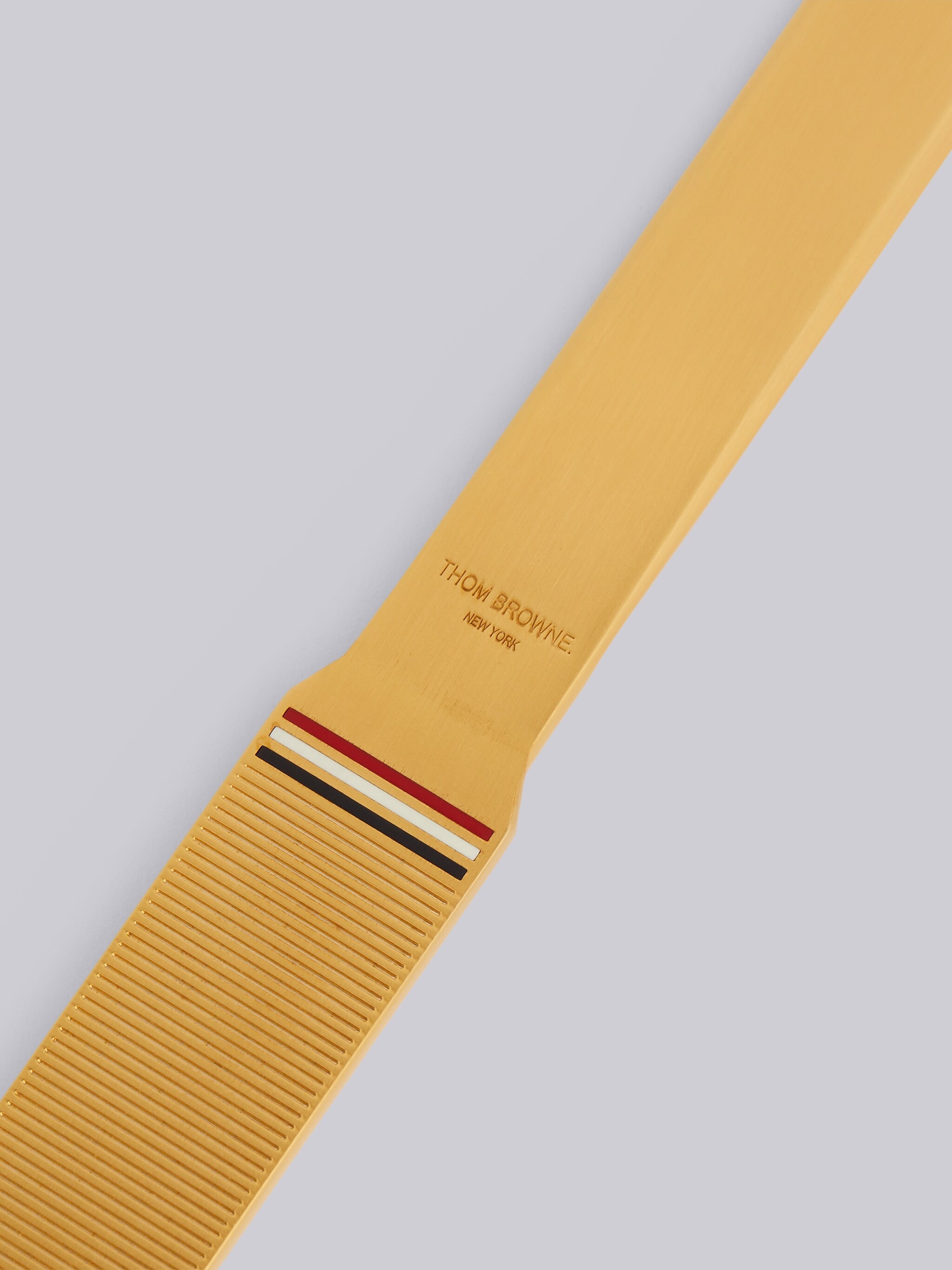 Brass Gold Multi-Color Enamel Stripe Letter Opener - 2