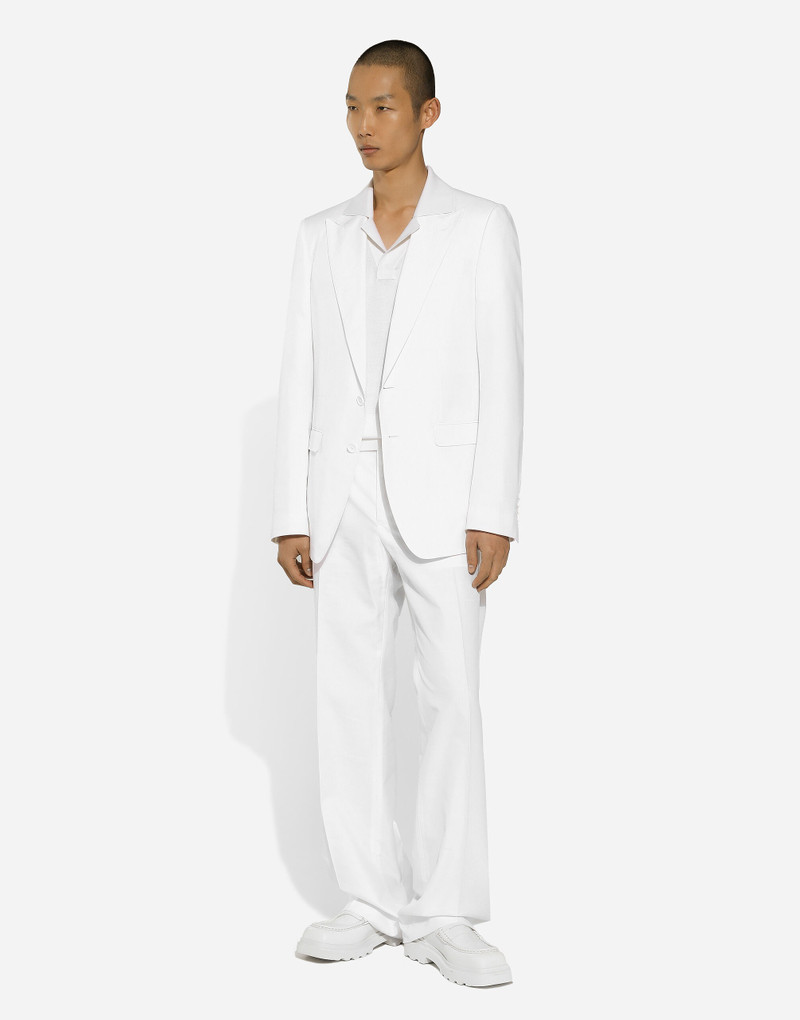 Dolce & Gabbana Silk polo-shirt with signature outlook