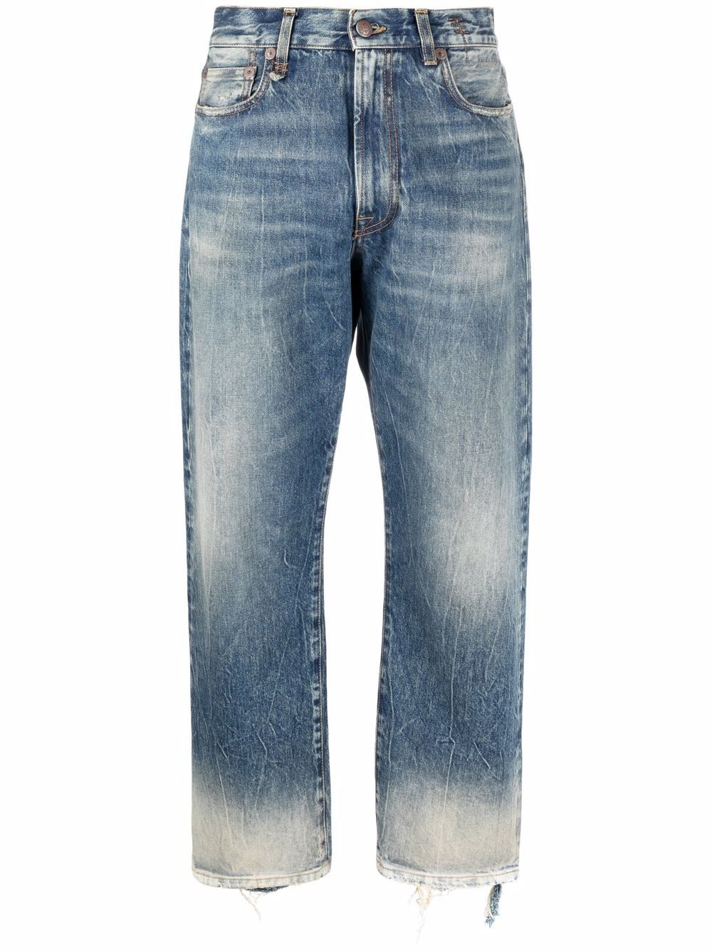 Kelly cropped distressed-hem jeans - 1