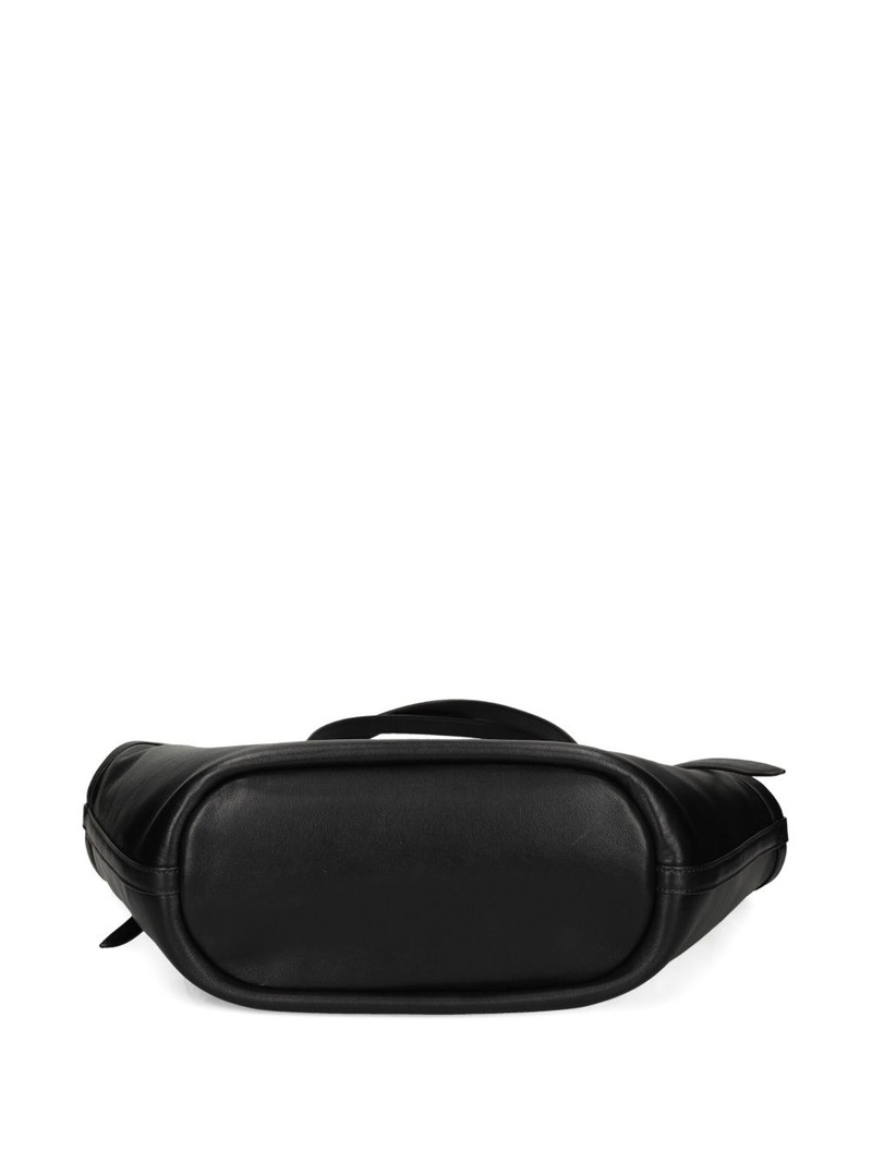 Deco Tulip leather belt tote bag 3