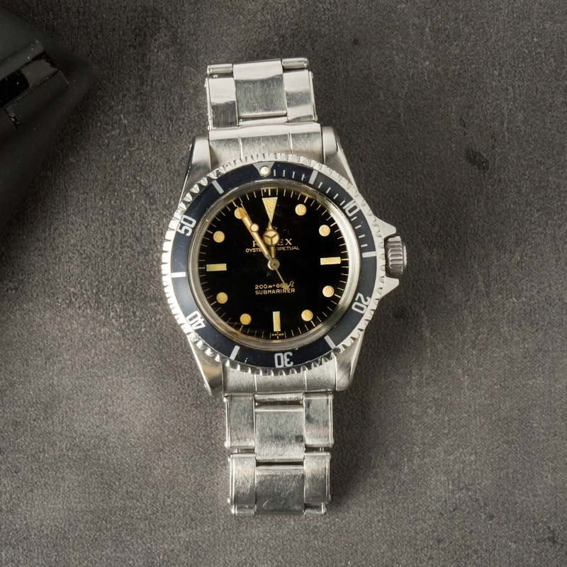Vintage Rolex Submariner Ref 5513 Gilt Underline - 9