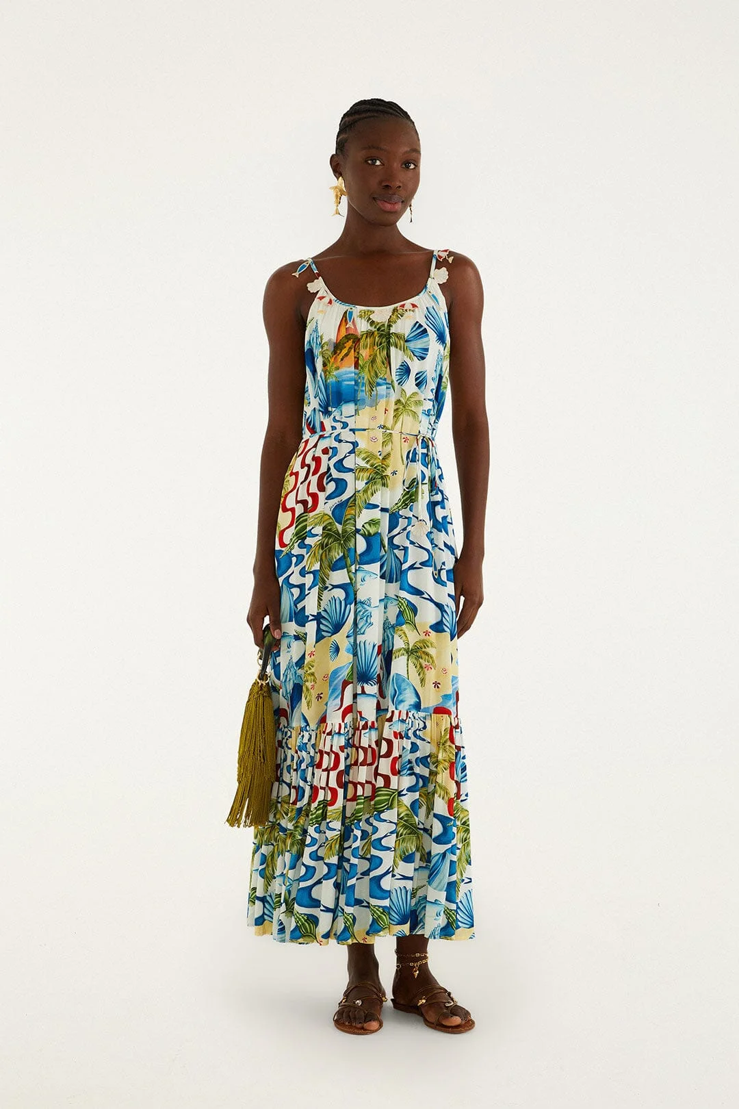 Rio Beach Off-White Maxi Dress - 1