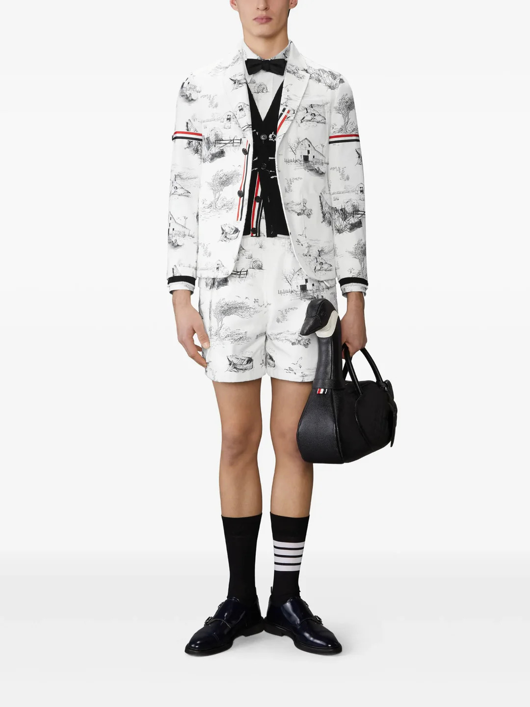 Scenic Toile Cotton Canvas Cargo Rugby Shorts Men - 2