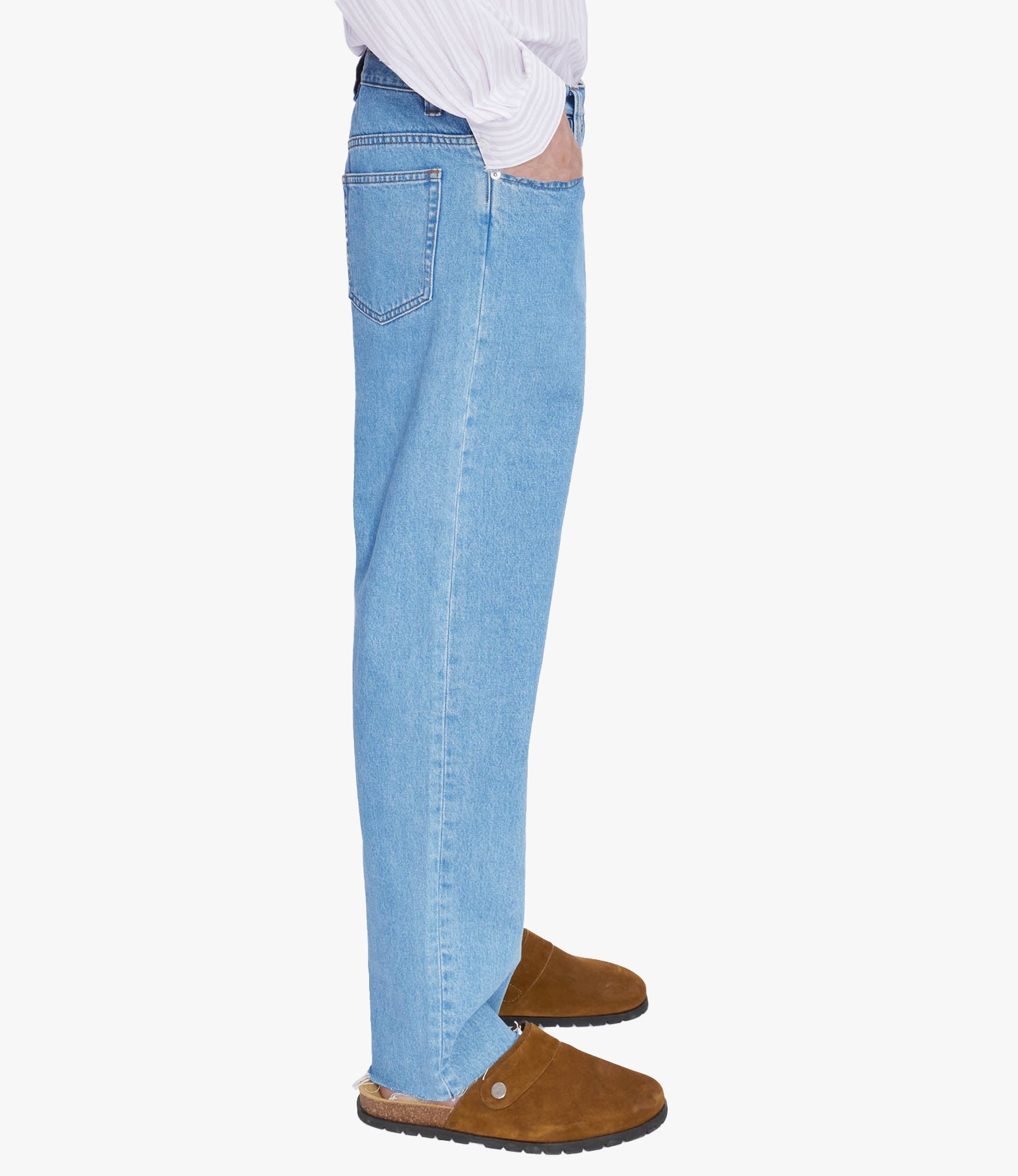 Relaxed Raw Edge H jeans - 5
