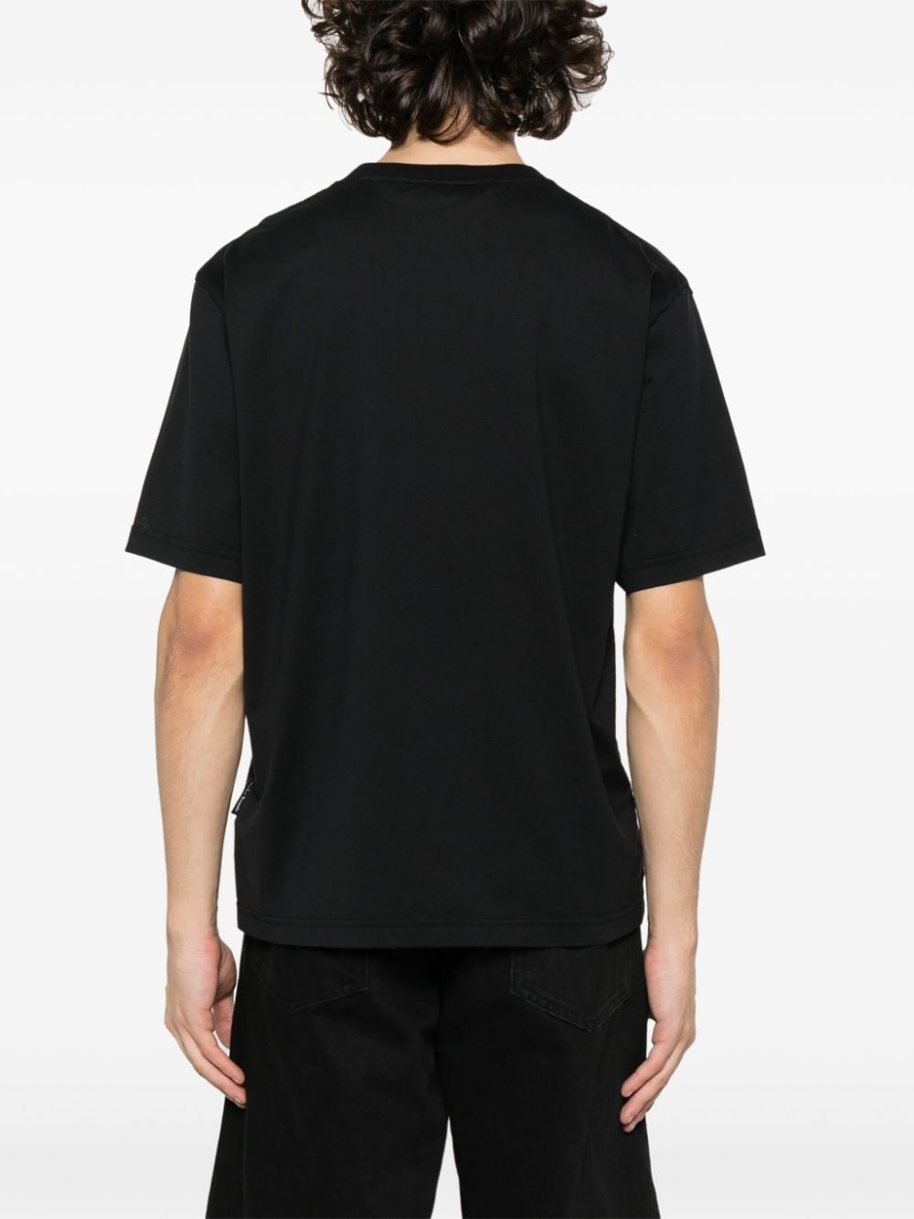 Monogram-embroidered cotton T-shirt - 4
