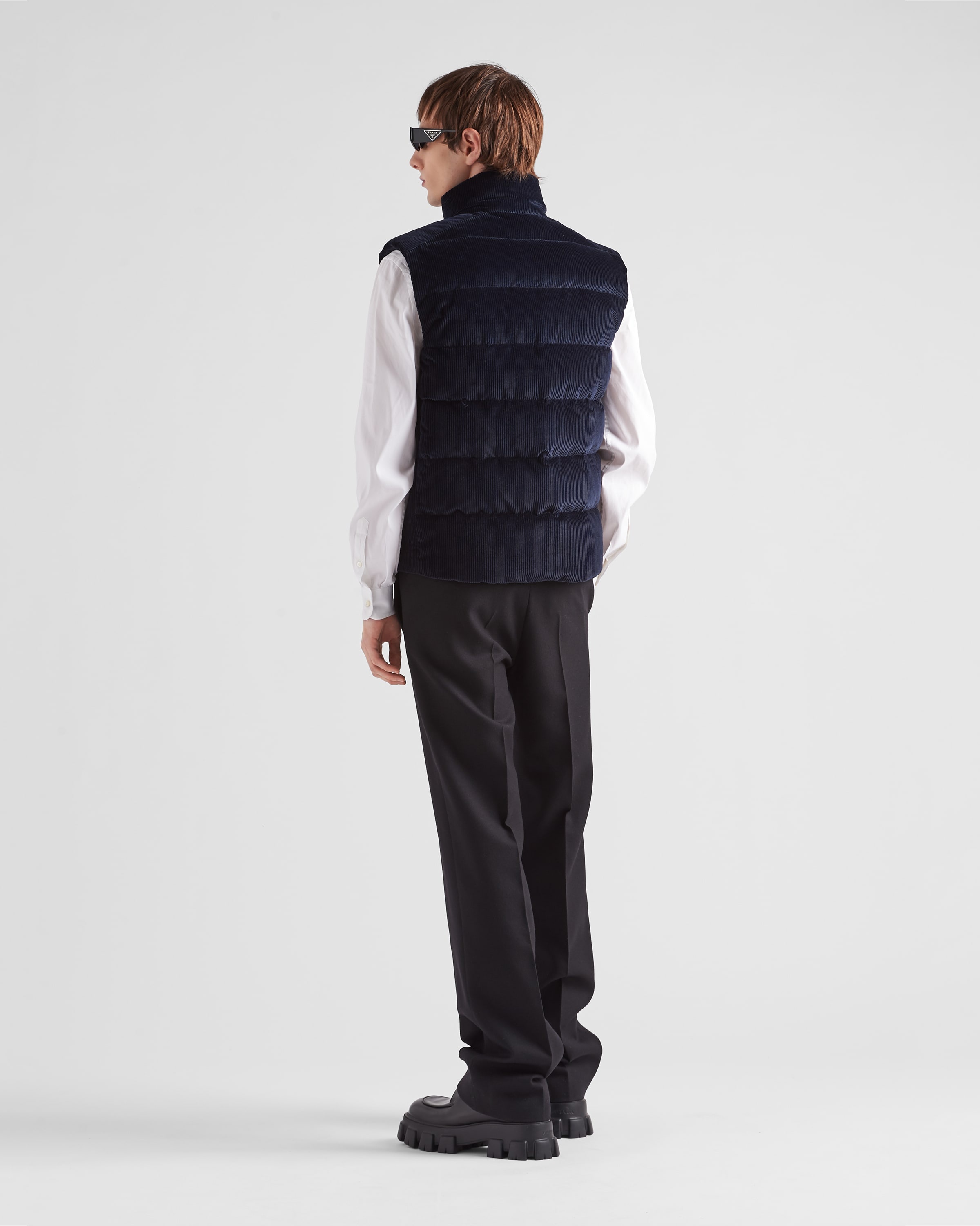 Corduroy down vest - 5
