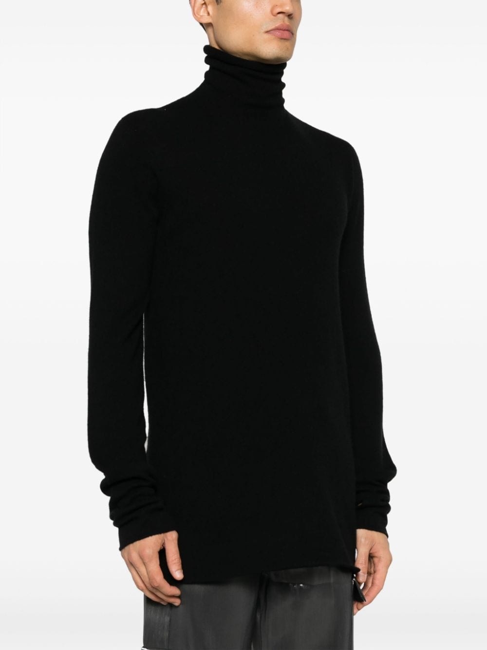 raw-cut cashmere jumper - 5