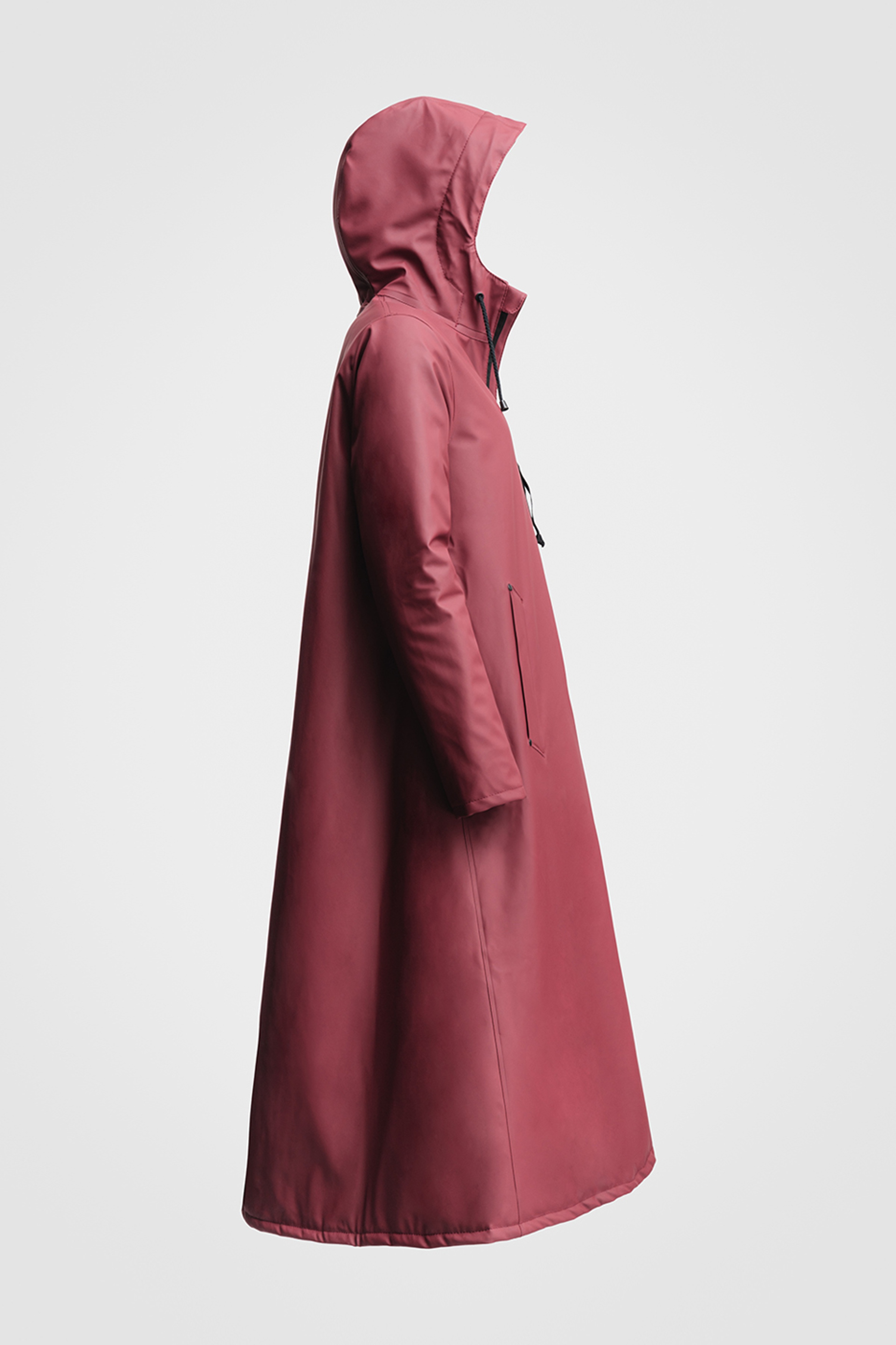 Mosebacke Long Winter Jacket Burgundy - 3