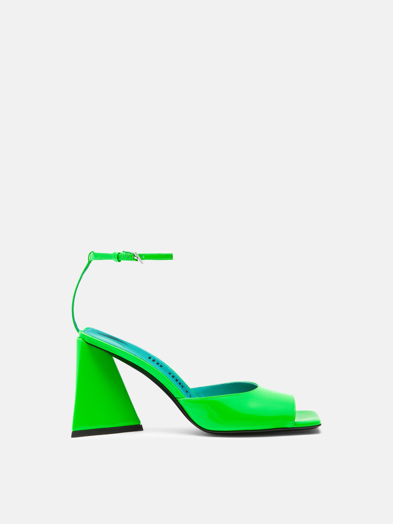 ''PIPER'' FLUO EMERALD SANDAL - 1