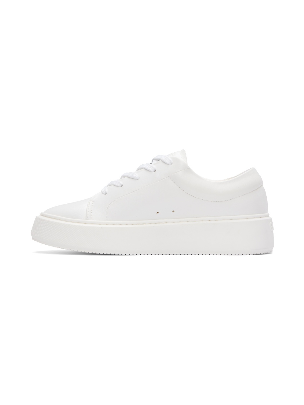 White Sporty Mix Cupsole Sneakers - 3