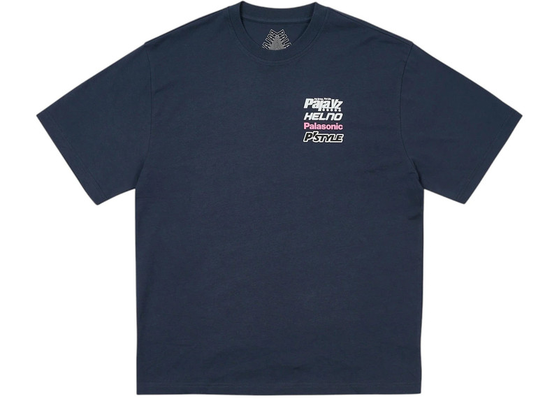PALACE Palace Racey T-Shirt Navy outlook