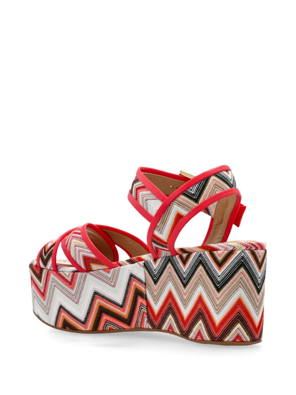 80mm Zigzag platform sandals - 3