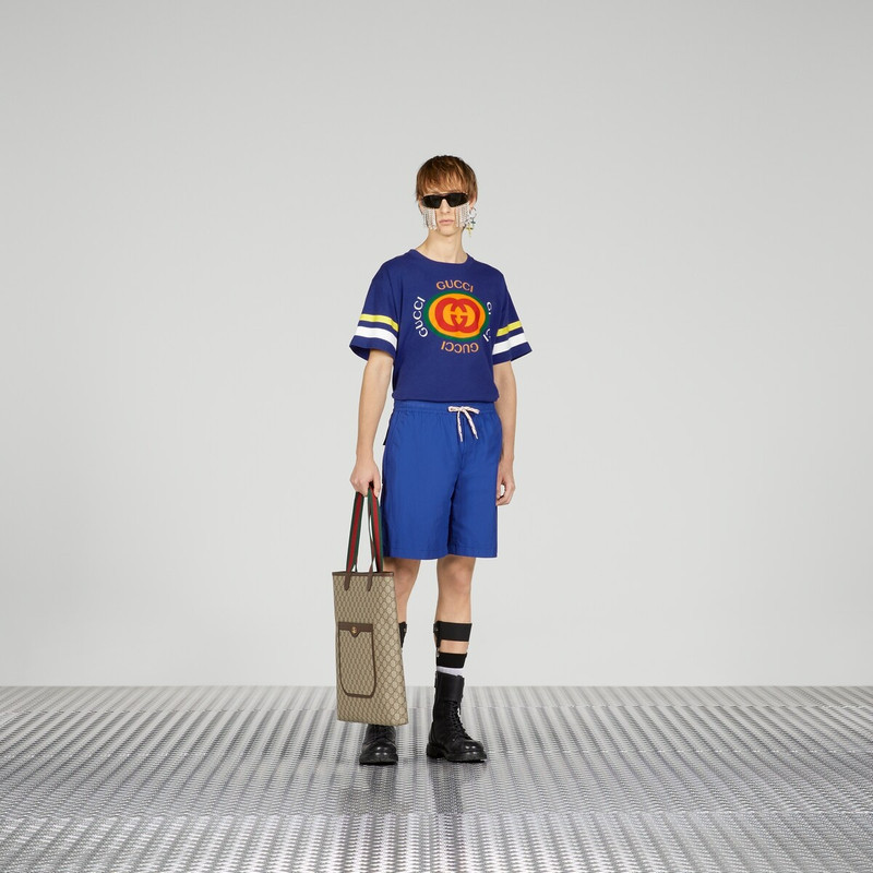 GUCCI Light matte nylon shorts outlook