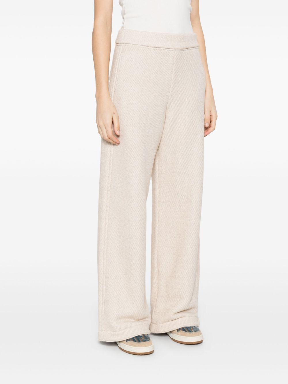 Cotton wide-leg trousers - 4
