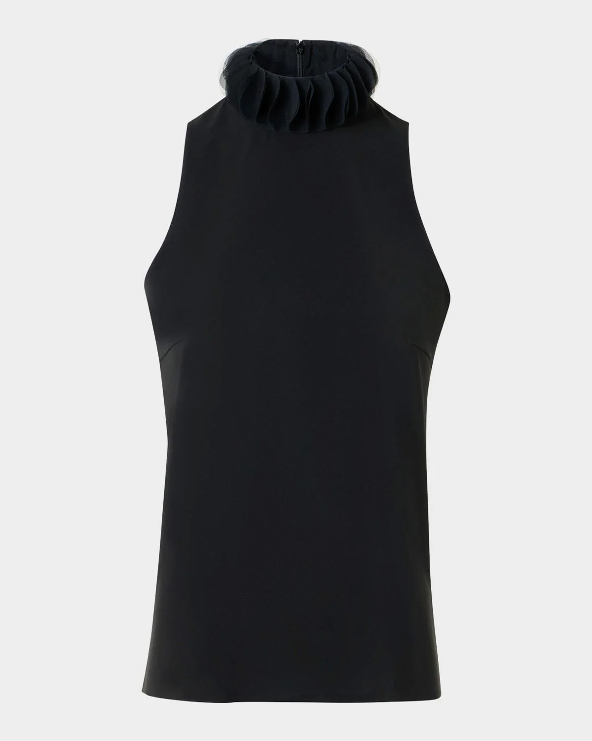Sculptural Ruffle-Neck Blouse - 1