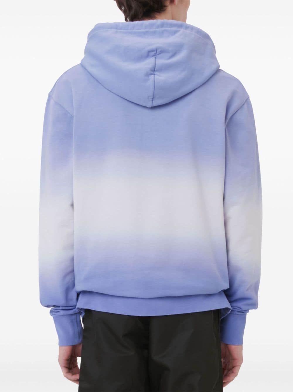 gradient-effect cotton hoodie - 4