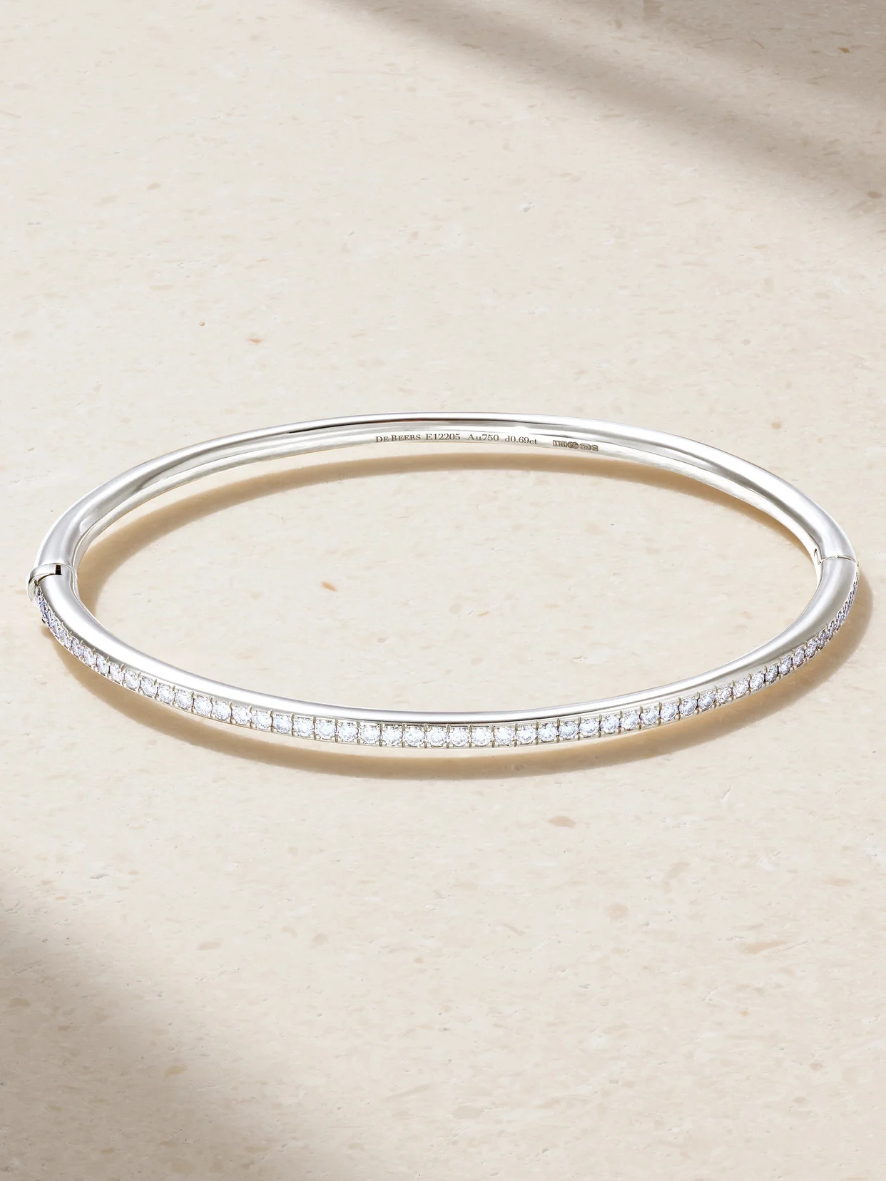 Db Classic 18-karat White Gold Diamond Bangle - 1
