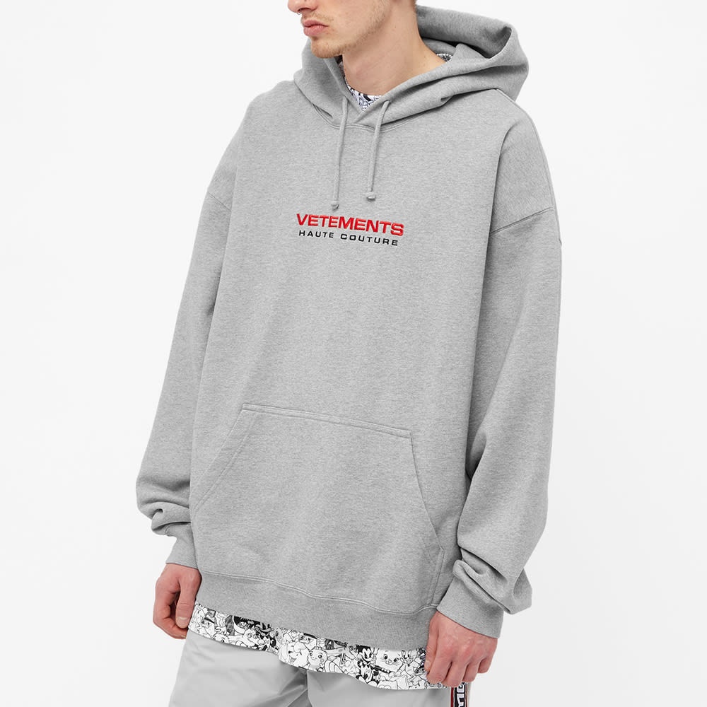 VETEMENTS Oversize Logo Haute Couture Hoody - 4